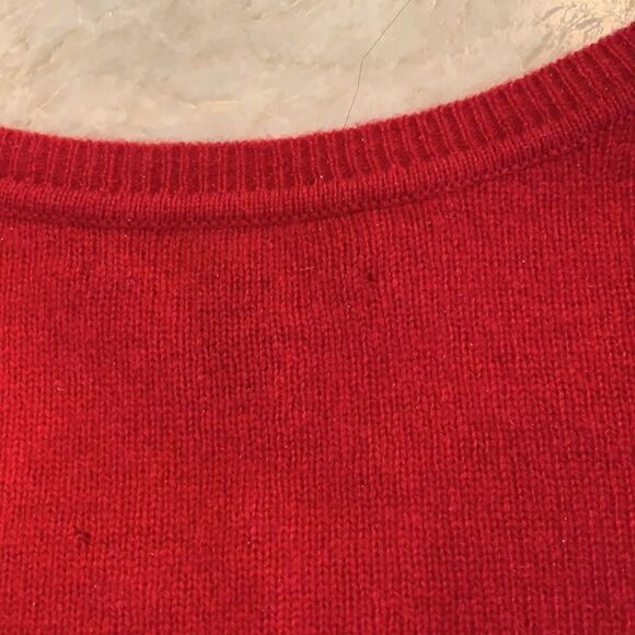 Red Cashmere Sweater As Is - Picture 5 of 5